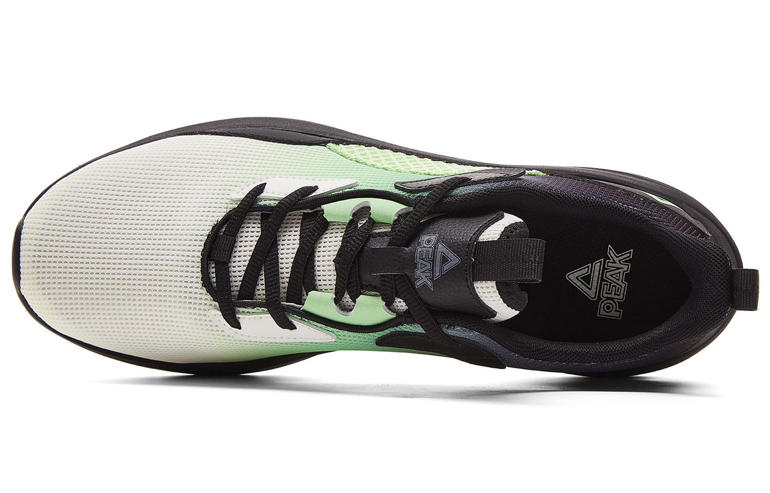 PEAK Cushioning Rebound Abrasion Resistant Breathable Slip Resistant Low top Running Shoes Men’s Green White Black