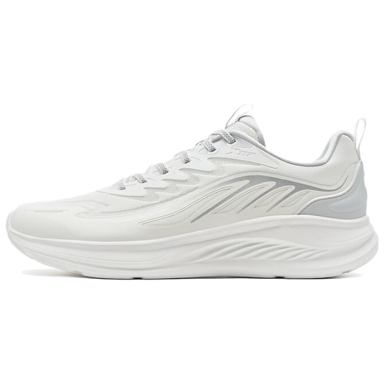 XTEP Cushioning Coverage Low top Casual Running Shoes Men’s Sail White Lunar Stone Gray