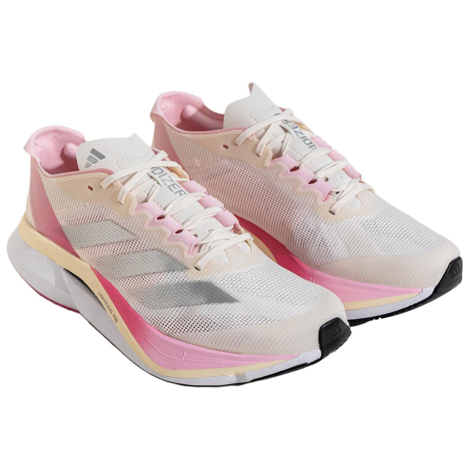 Adidas Adizero Boston 12 ‘Chalk White Clear Pink’