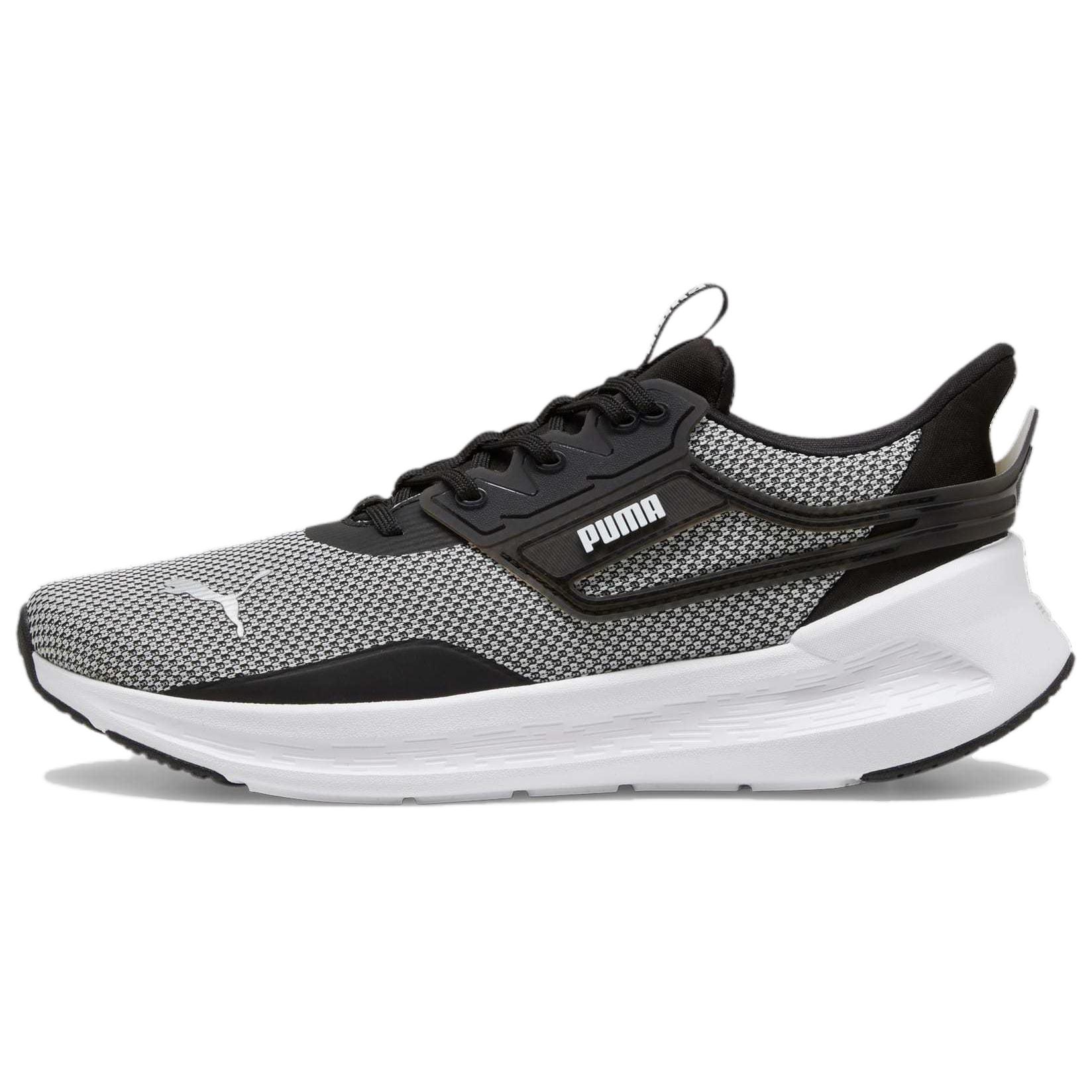 PUMA Softride Slip Resistant Lightweight Non slip Lightweight Low top Running Shoes Unisex Gray Black
