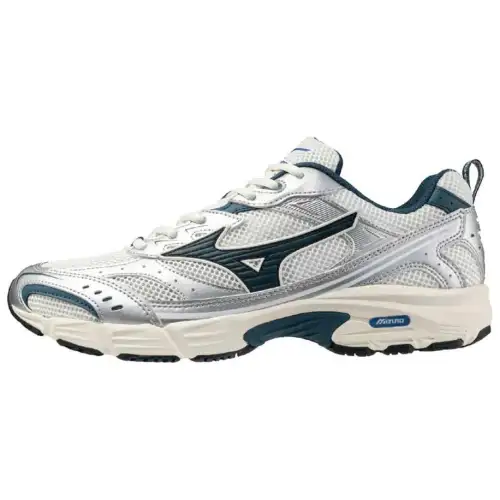 Mizuno Slip Resistant Abrasion Resistant Low top Casual Running Shoes Unisex Silver Blue