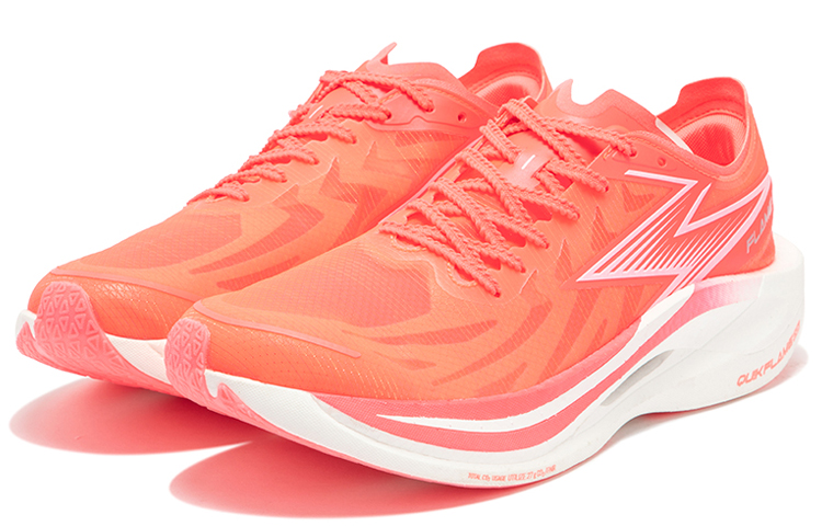 361° Feiran 2 Low top Running Shoes Unisex Fluorescent Begonia Pink/361 Degrees White
