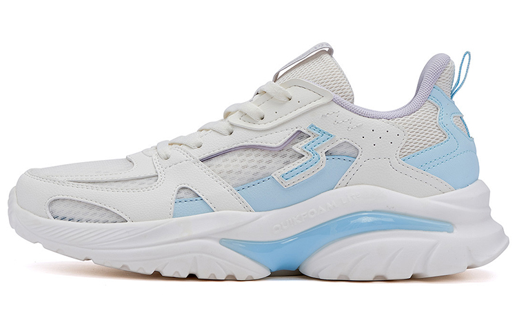 361° Cushioning Slip Resistant Abrasion Resistant Breathable Lightweight Low top Running Shoes Women’s White Blue