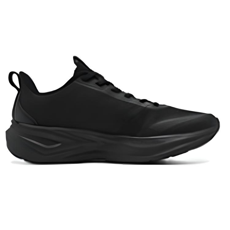 QIAODAN Cushioning Slip Resistant Low top Casual Running Shoes Men’s Black
