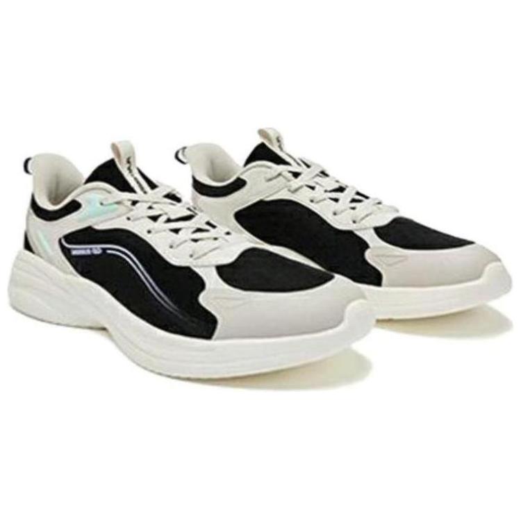 QIAODAN Versatile Cushioning, Wear Resistant Low top Running Shoes Women’s Black White