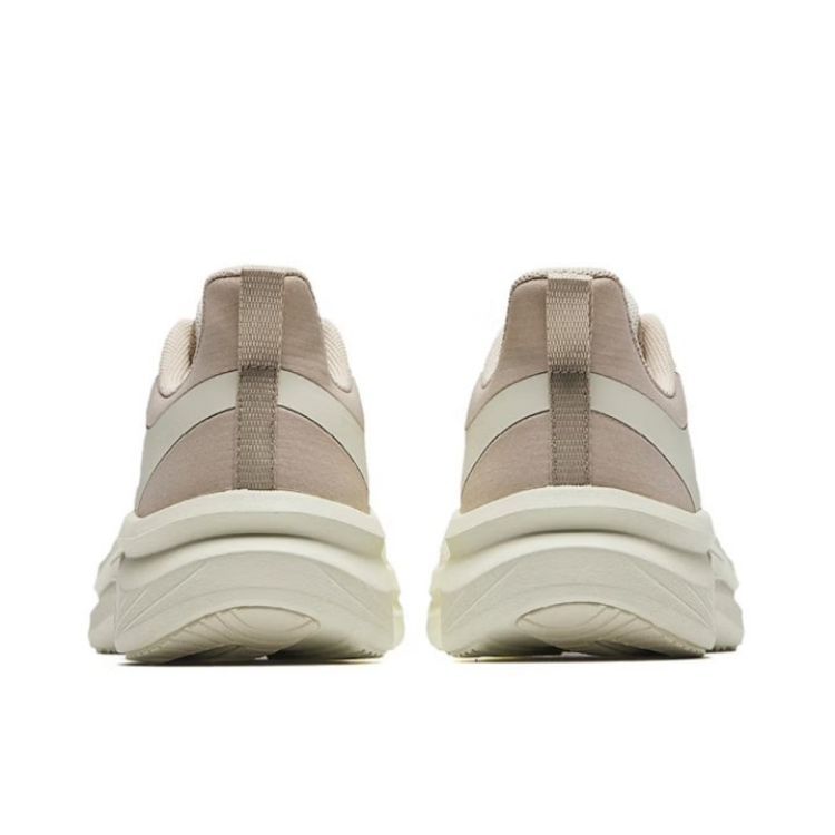 Anta Light Cloud Breathable Lightweight Rebound Low top Casual Running Shoes Women’s Coarse Heather Gray Nude Khaki