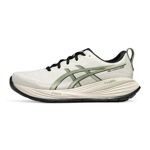 ASICS Gel Cumulus 27 Low top Long Distance Running Shoes Men's White Green