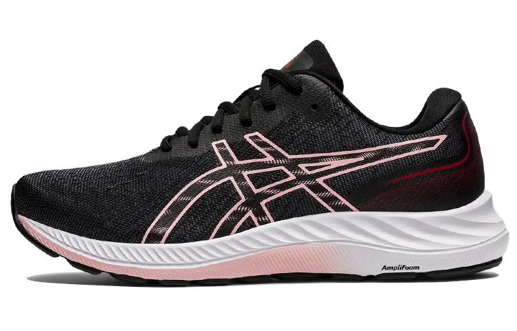 Asics Gel Excite 9 Comfortable Low top Running Shoes Women's Black Pink D Width