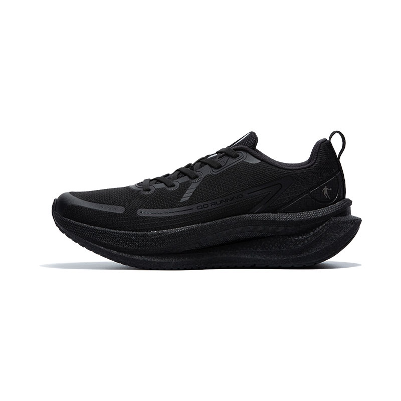QIAODAN Cloud Drive 2.0 Slip Resistant Abrasion Resistant Low top Casual Running Shoes Men’s Black Liquid Silver