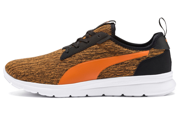 PUMA Flex Fresh Running Shoes Men's Low Top Yellow Orange Black