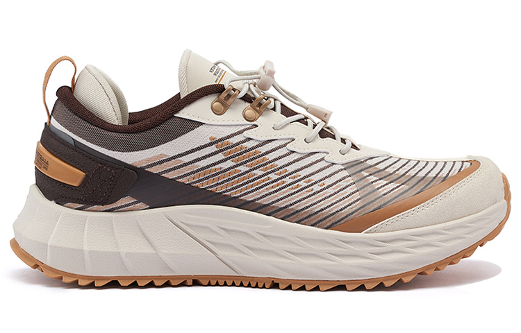 361° Wear resistant And Lightweight Low top Running Shoes Men’s Oat Milk