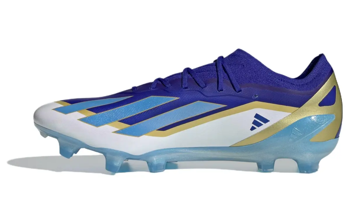 Adidas X CRAZYFAST FG Firm Ground Natural Grass Abrasion Resistant Soccer Shoes Unisex Blue White