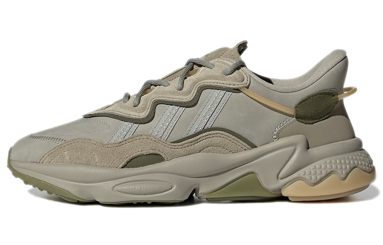Adidas originals Ozweego comfortable, non-slip, wear-resistant and lightweight low-top running shoes for men and women, military green