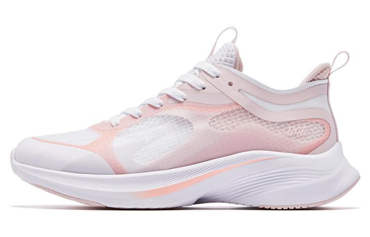QIAODAN Light Speed 1.0 Rebound Cushioning Slip Resistant Low top Running Shoes Women’s White Pink