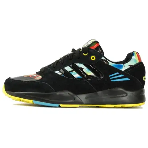 Adidas Originals Tech Super Slip Resistant Abrasion Resistant Low top Running Shoes Women's Black