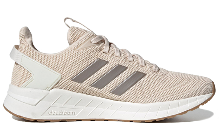 Женские кроссовки adidas neo Questar Ride (бежево-бело-серебристые) — Бежевыйбелый / серебристый — фото 2