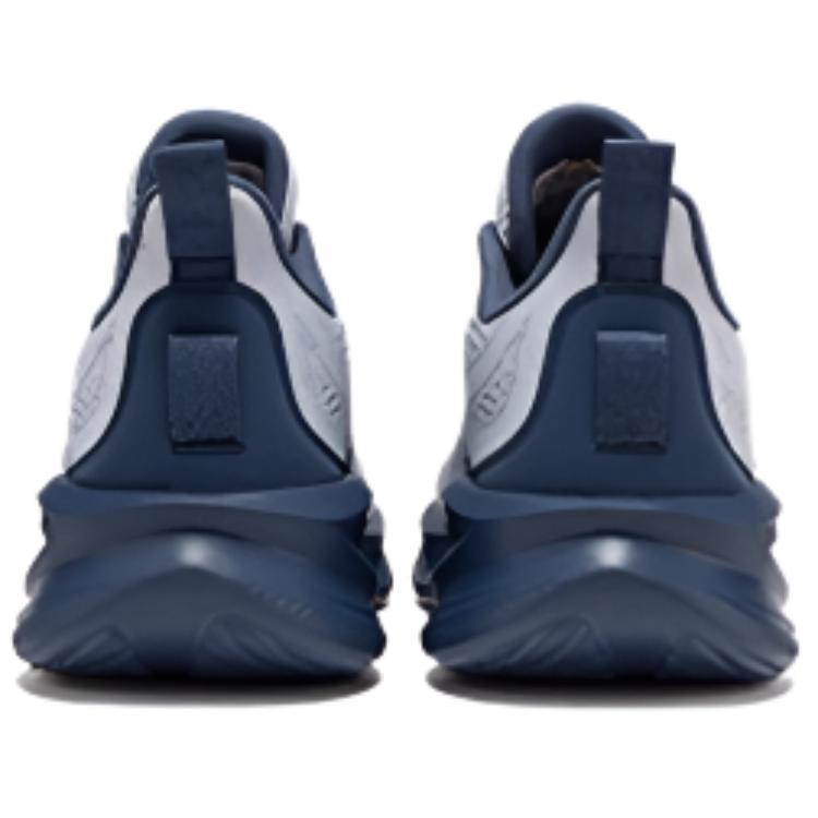361° Cushioning Breathable Lightweight Low top Long Distance Running Shoes Men’s Cloud Peak Gray Nostalgic Blue