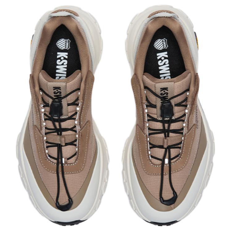 K·SWISS Textile, Synthetic Leather Low top Running Shoes Unisex Tofu White Sand Gravel Pure Black