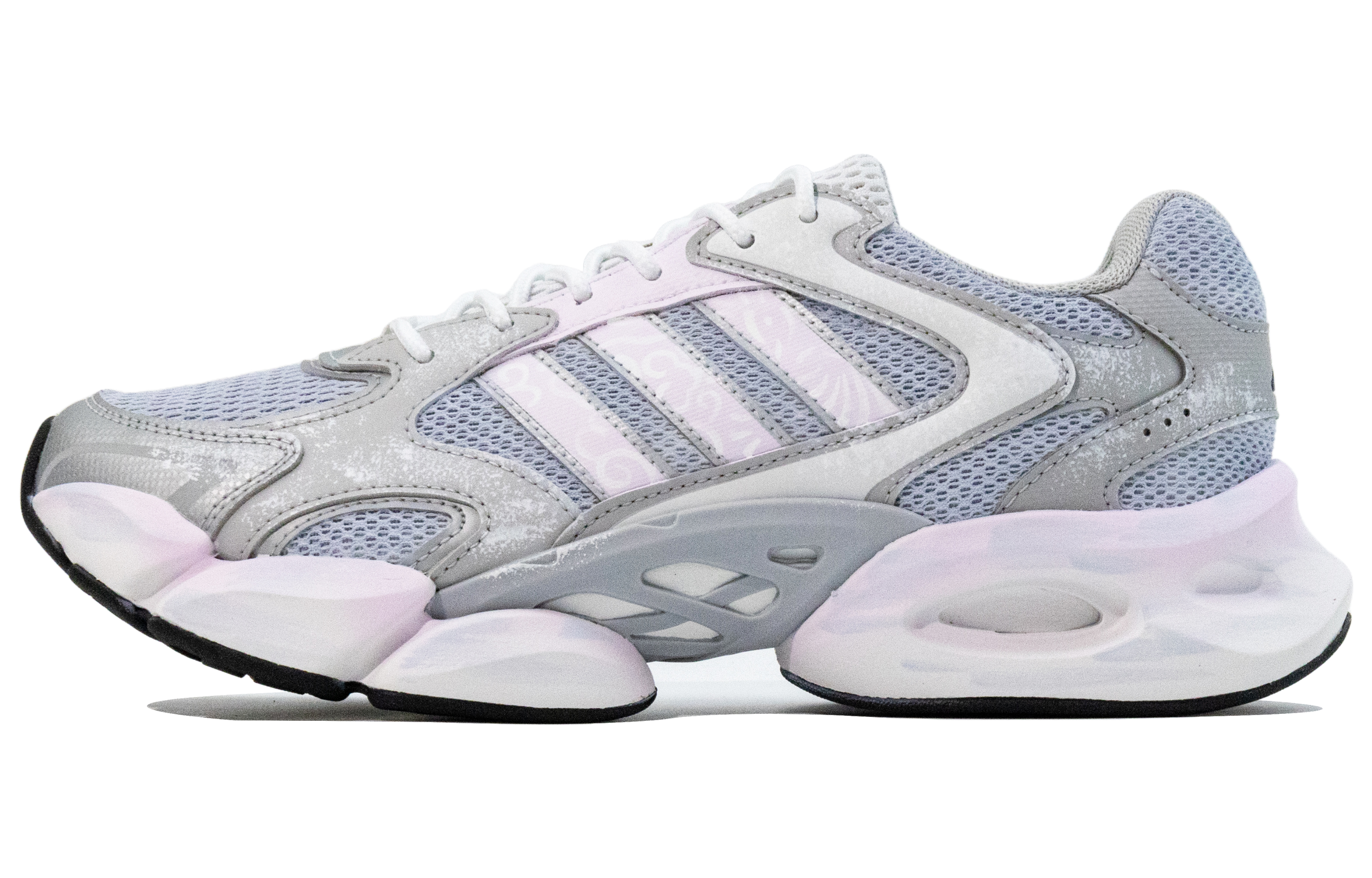 Adidas MEGASTRIDE Abrasion Resistant Low top Running Shoes Unisex Gray Purple