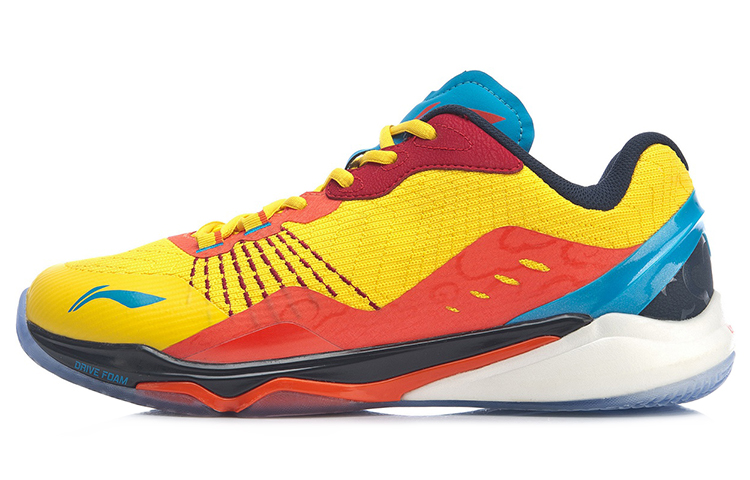 Li Ning Low top Running Shoes Unisex Yellow Red Blue