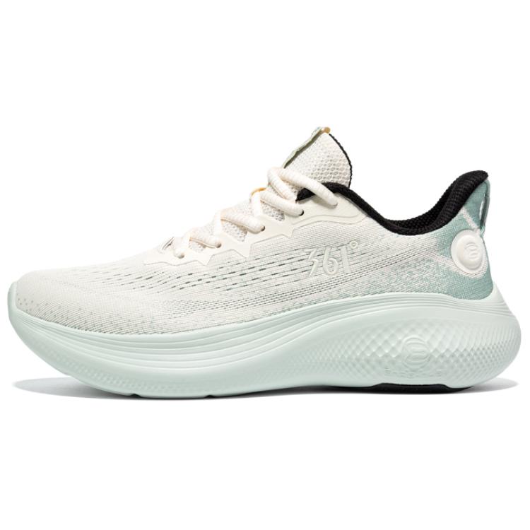 361° Slip Resistant, Abrasion Resistant, Height Increasing Low top Sprint Running Shoes Men’s White Green