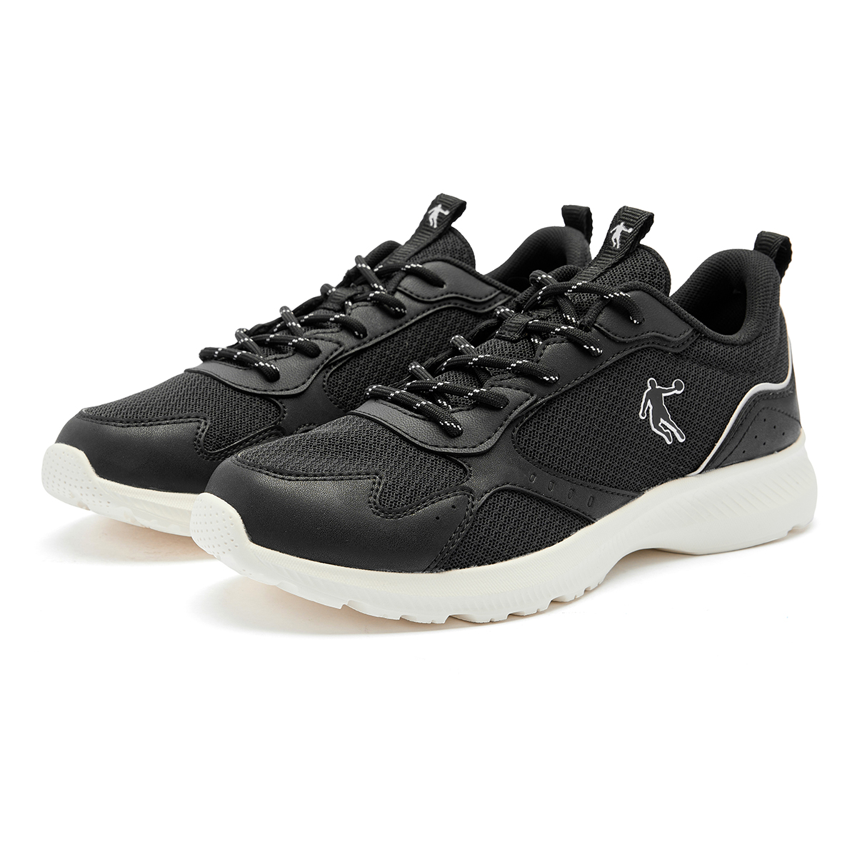 QIAODAN Slip Resistant Abrasion Resistant Slip Resistant Abrasion Resistant Low top Casual Running Shoes Women’s Black