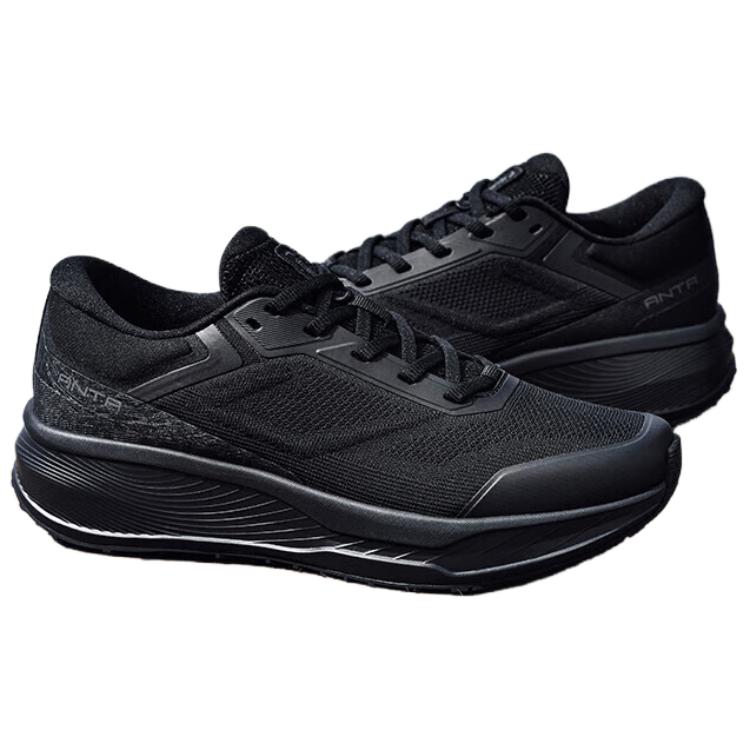 Anta Shen Xing 12 Cushioning Lightweight Cushioning Lightweight Low top Walking Shoes Women’s Black