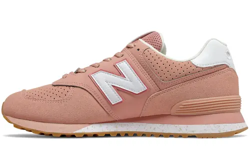 New Balance NB 574 Comfortable Low top Running Shoes Unisex Pink D Width