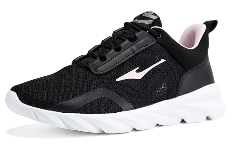 Erke Mesh Cushioning Breathable Lightweight Low top Running Shoes Women’s Jet Black