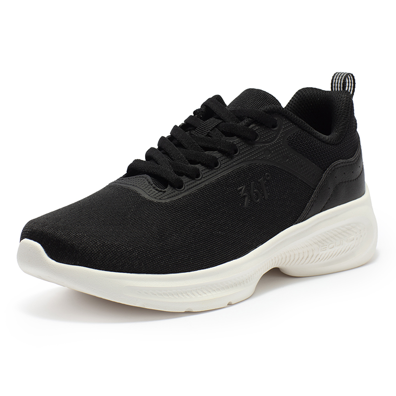 361° Slip Resistant, Abrasion Resistant, Breathable Low top Casual Running Shoes Women’s Black White