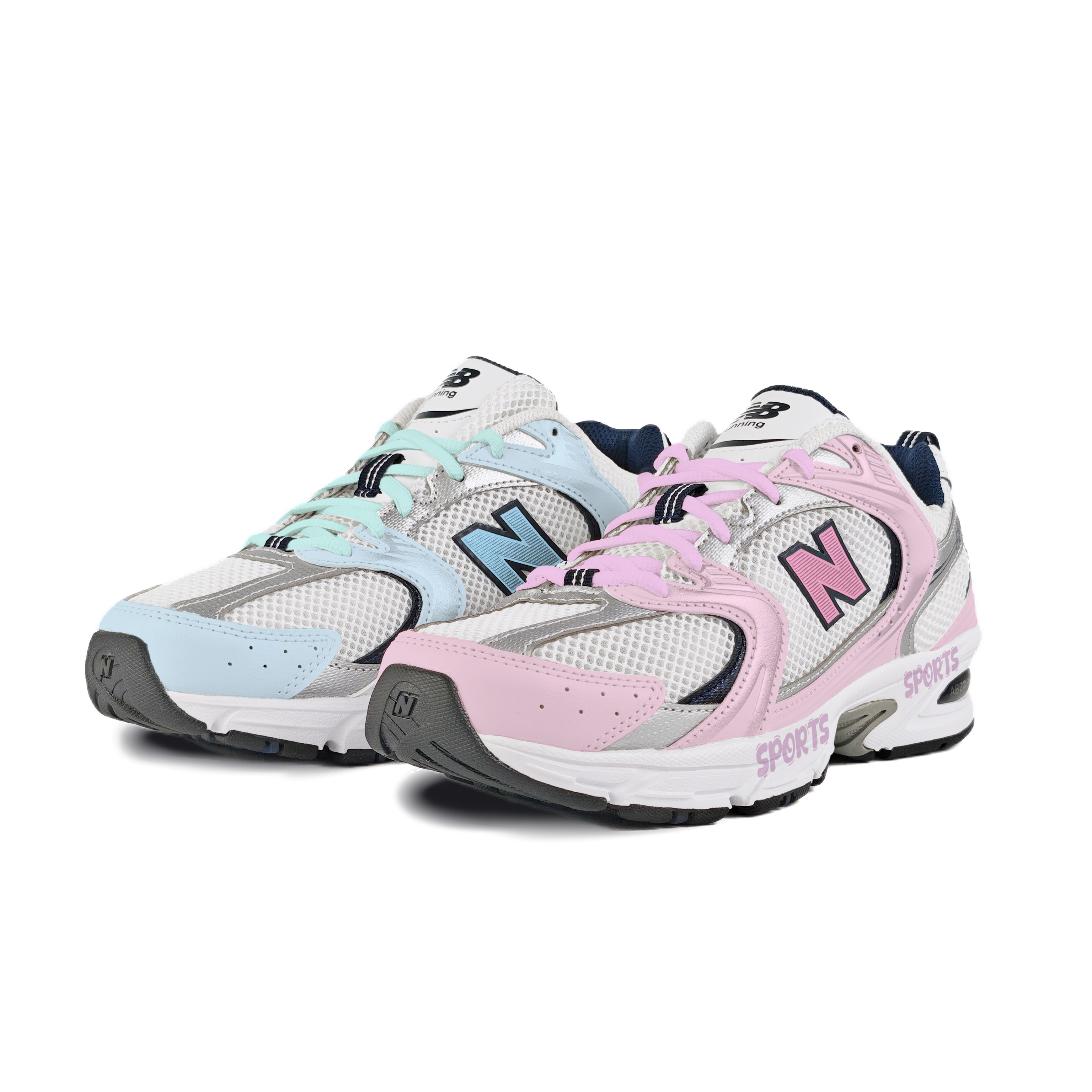 New Balance NB 530 Low top Running Shoes Unisex Pink Blue