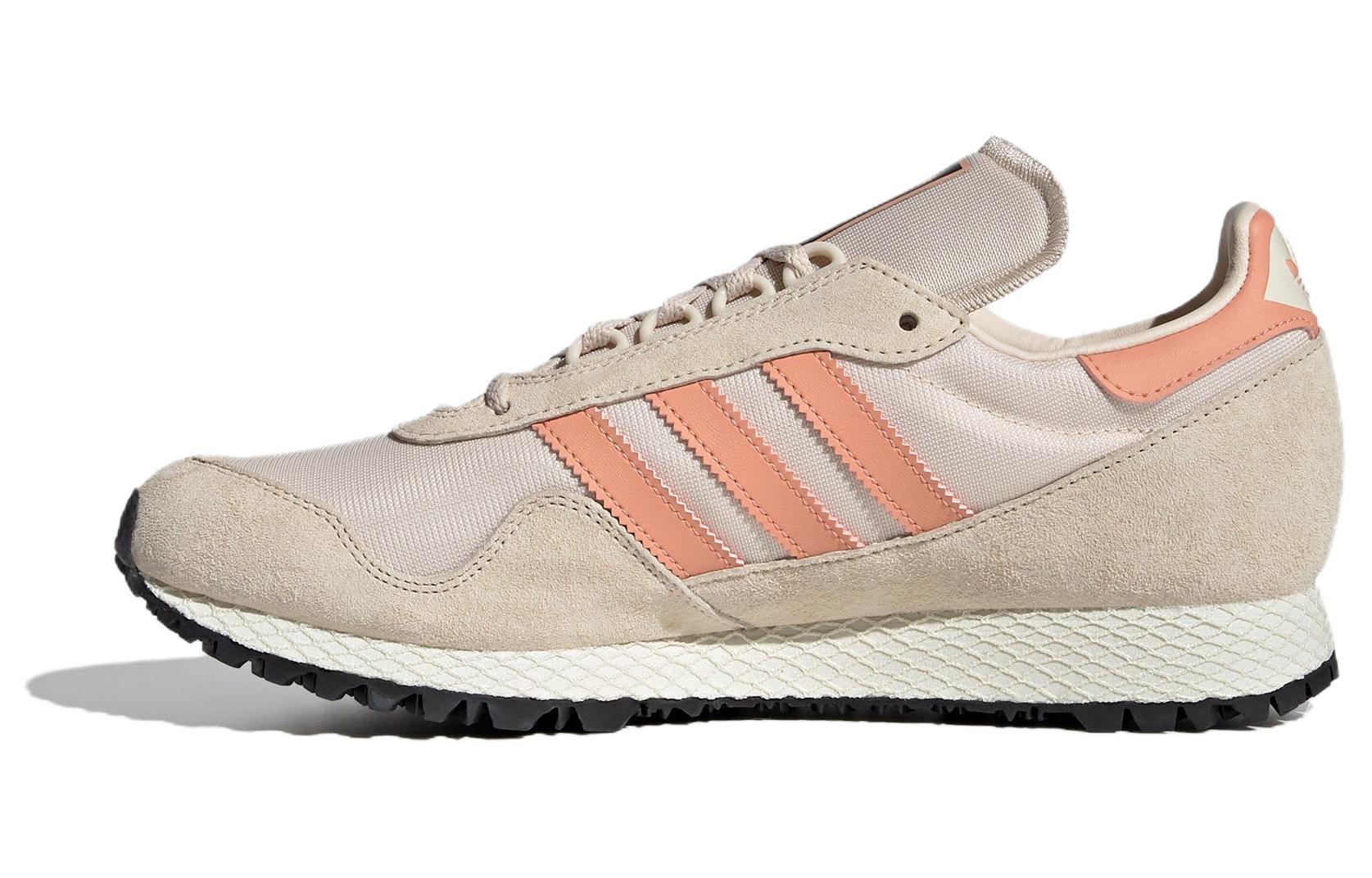 Adidas Originals New York Comfortable Abrasion Resistant Breathable Low top Running Shoes Men's Beige Brown