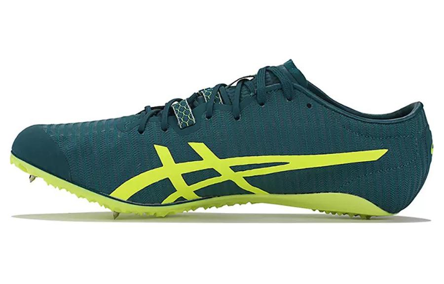 Asics SonicSprint Elite2 Cushioning, Wear Resistant Low top Running Shoes Unisex Green Yellow