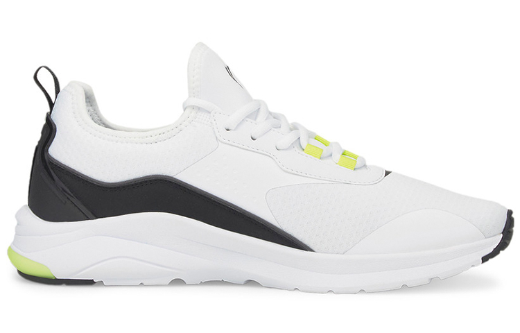 PUMA Electron Running Shoes Unisex Low Top White/Black/Yellow