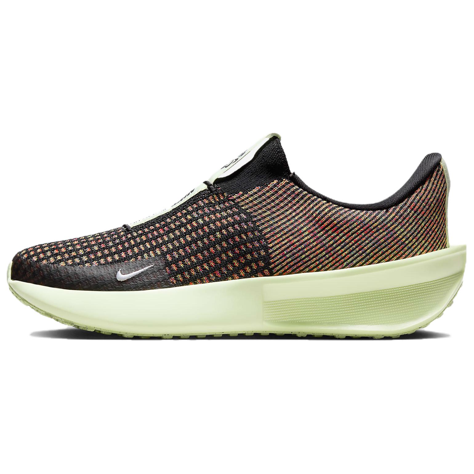 Nike Interact Run Cushioning Lightweight Low top Running Shoes Women's Black Orange