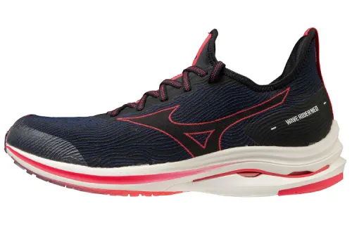 Mizuno Wave Rider Running Shoes Unisex Low Top Black Pink