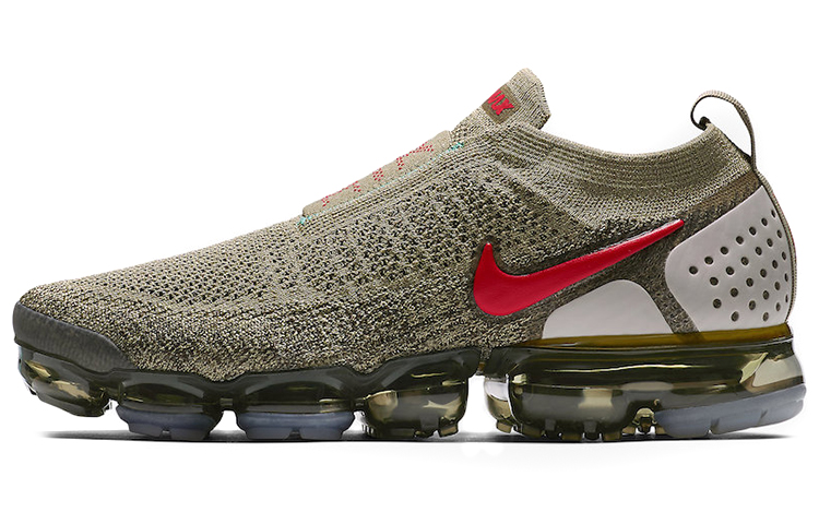 Nike Air VaporMax Moc 2 Neutral Olive Habanero Red