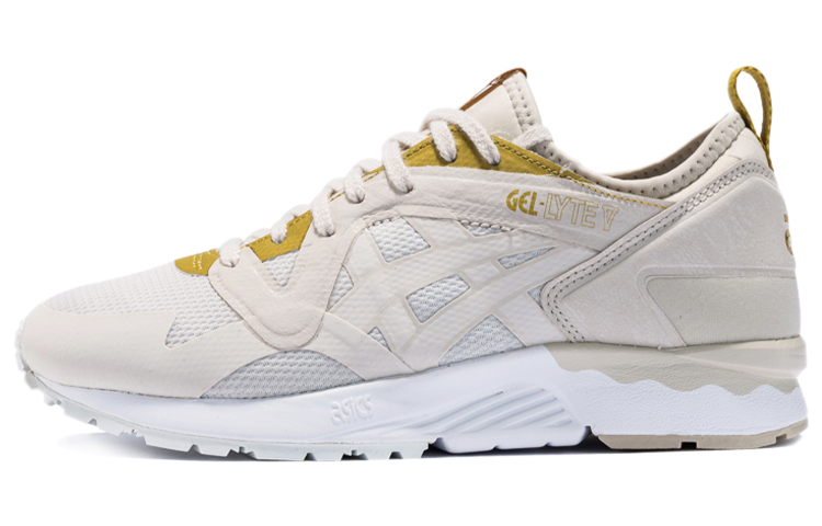 Asics Gel Lyte 5 Comfortable Low top Running Shoes Women's Khaki Gold