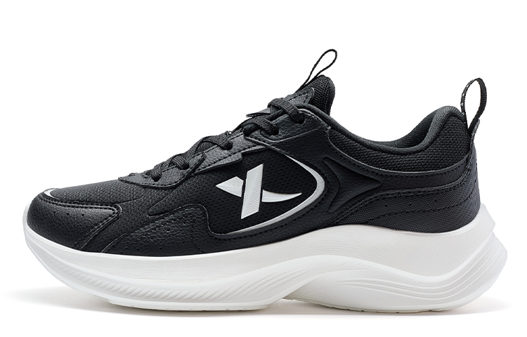 XTEP Kompanio Slip Resistant Abrasion Resistant Low top Running Shoes Women’s Black White