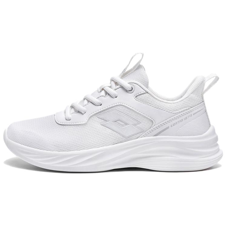 LOTTO Comfortable Textile, Synthetic Leather Breathable And Lightweight Low top Running Shoes Women’s White