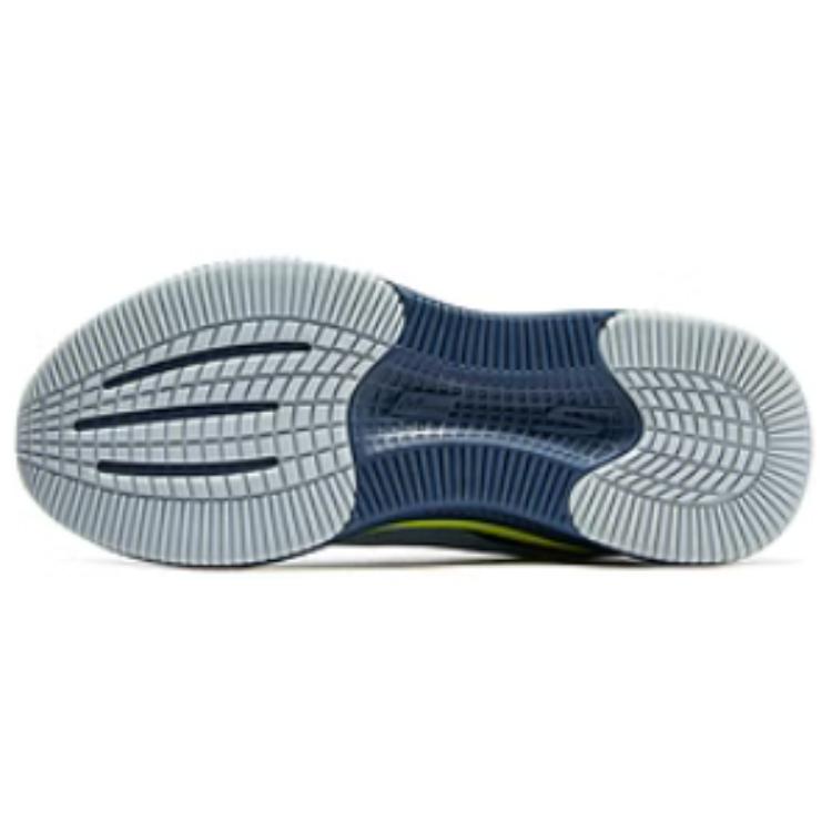 Skechers Breathable Lightweight Support Balance Anti Rollover Cushioning Low top Casual Running Shoes Men’s Gray Blue