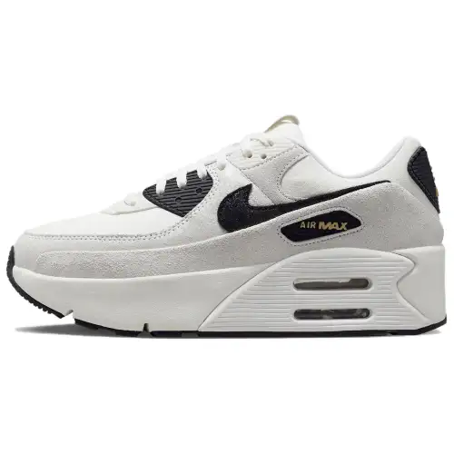 Nike Air Max 90 Abrasion Resistant Abrasion Resistant Low top Running Shoes Women's White Black
