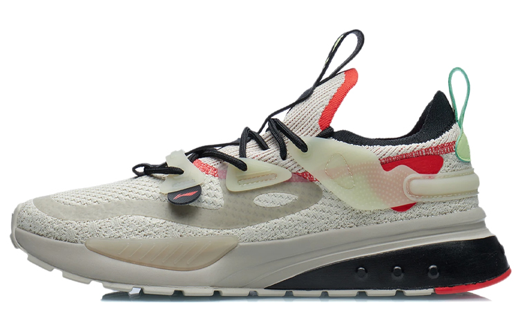Li Ning Dimensity Bead Low top Running Shoes Men’s White Gray