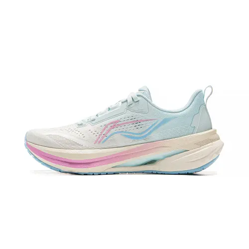 Li Ning 5S 5.0 Textile, Top Grain Cow Leather Low top Training Physical Fitness Test & Exam Running Shoes Women's