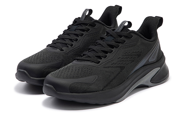 361° Sharp Tooth Collection Slip Resistant, Abrasion Resistant, Breathable Low top Running Shoes Women’s Black Gray