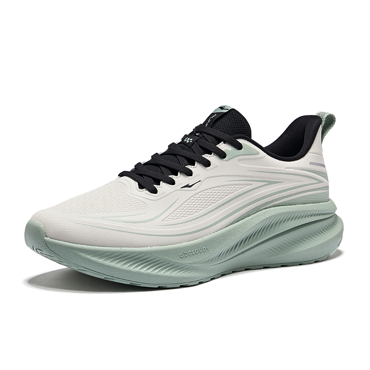 Erke Cushioning Rebound Cushioning Rebound Low top City Commuting Running Shoes Men’s Wild Gray Emerald Wave