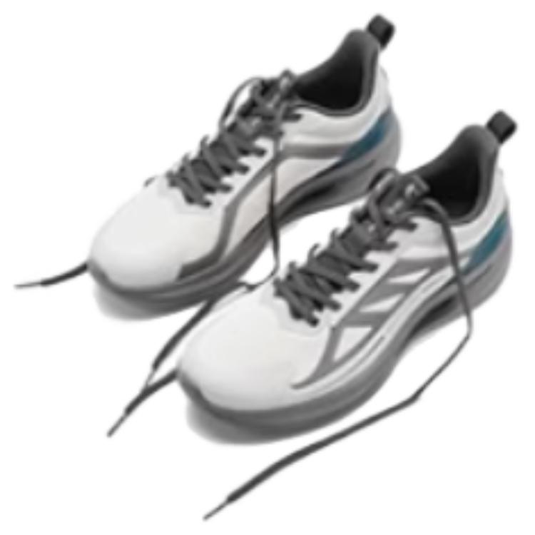 QIAODAN Speed Cushioning Slip Resistant Abrasion Resistant Low top Casual Running Shoes Men’s Gray