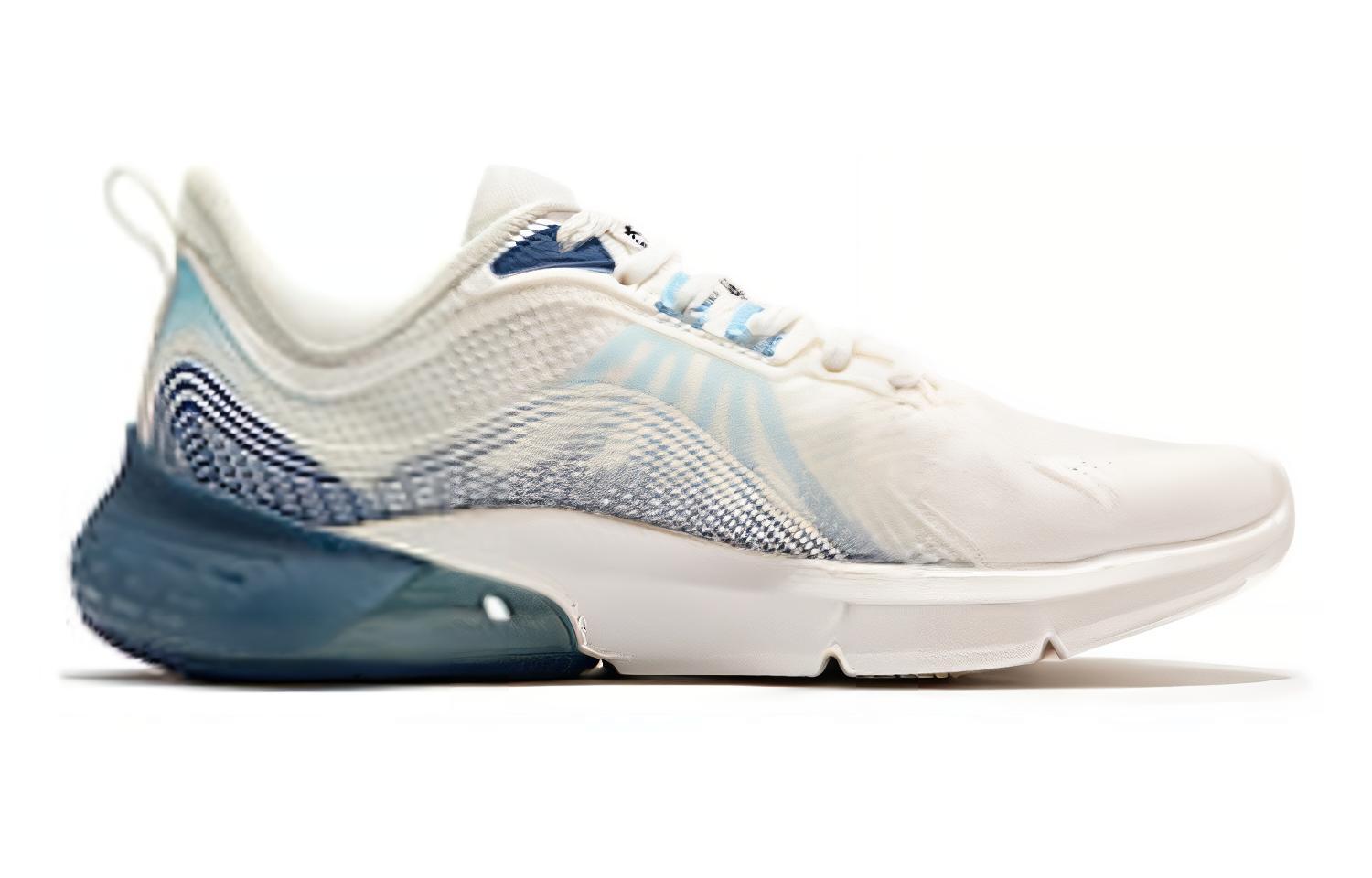 361° Casual Slip Resistant, Abrasion Resistant, Lightweight Low top Running Shoes Men’s White Blue