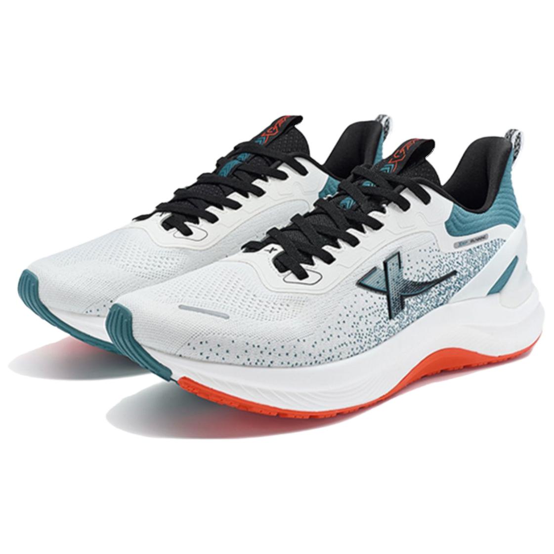 XTEP Cushioning Breathable Low top Running Shoes Men’s White Green
