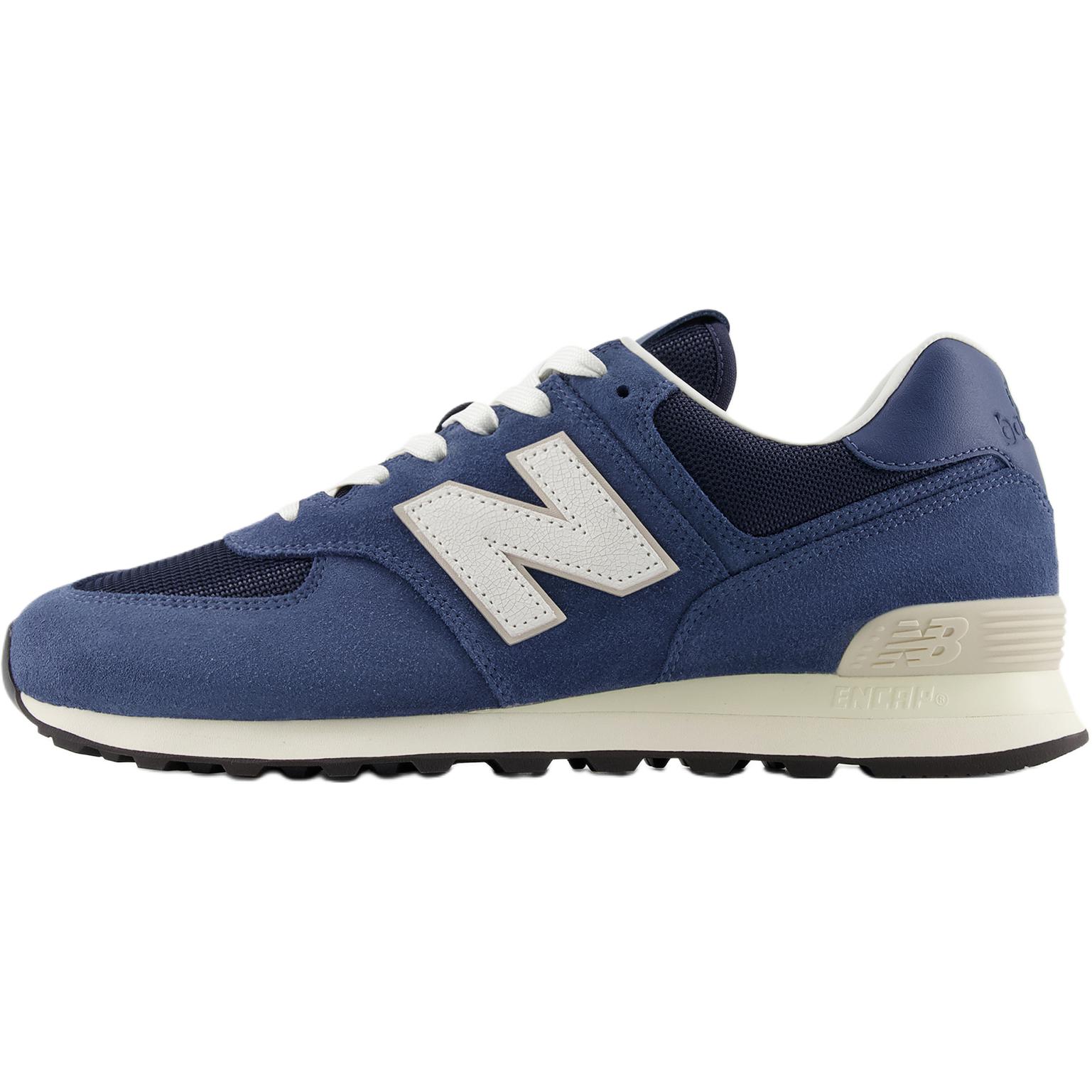 Кроссовки New Balance 574 (сине-бело-черные)